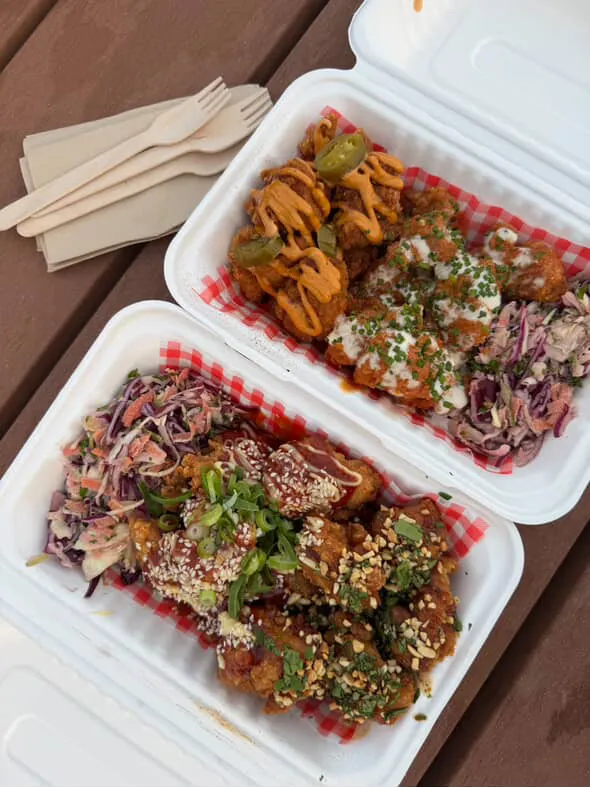 Food and setup from Burchies Chicken (photo 2)