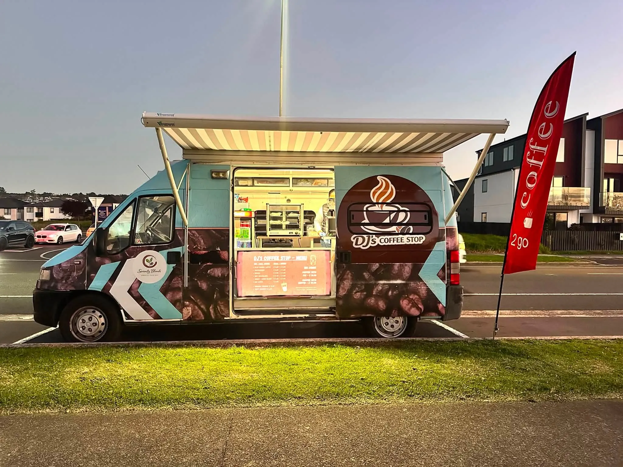 Food and setup from DJ's Coffee Stop (photo 1)